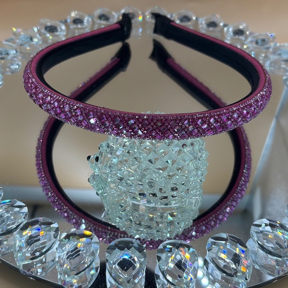 Fuchsia Crystal Headband (as is) Headband only - Picture 1 of 5